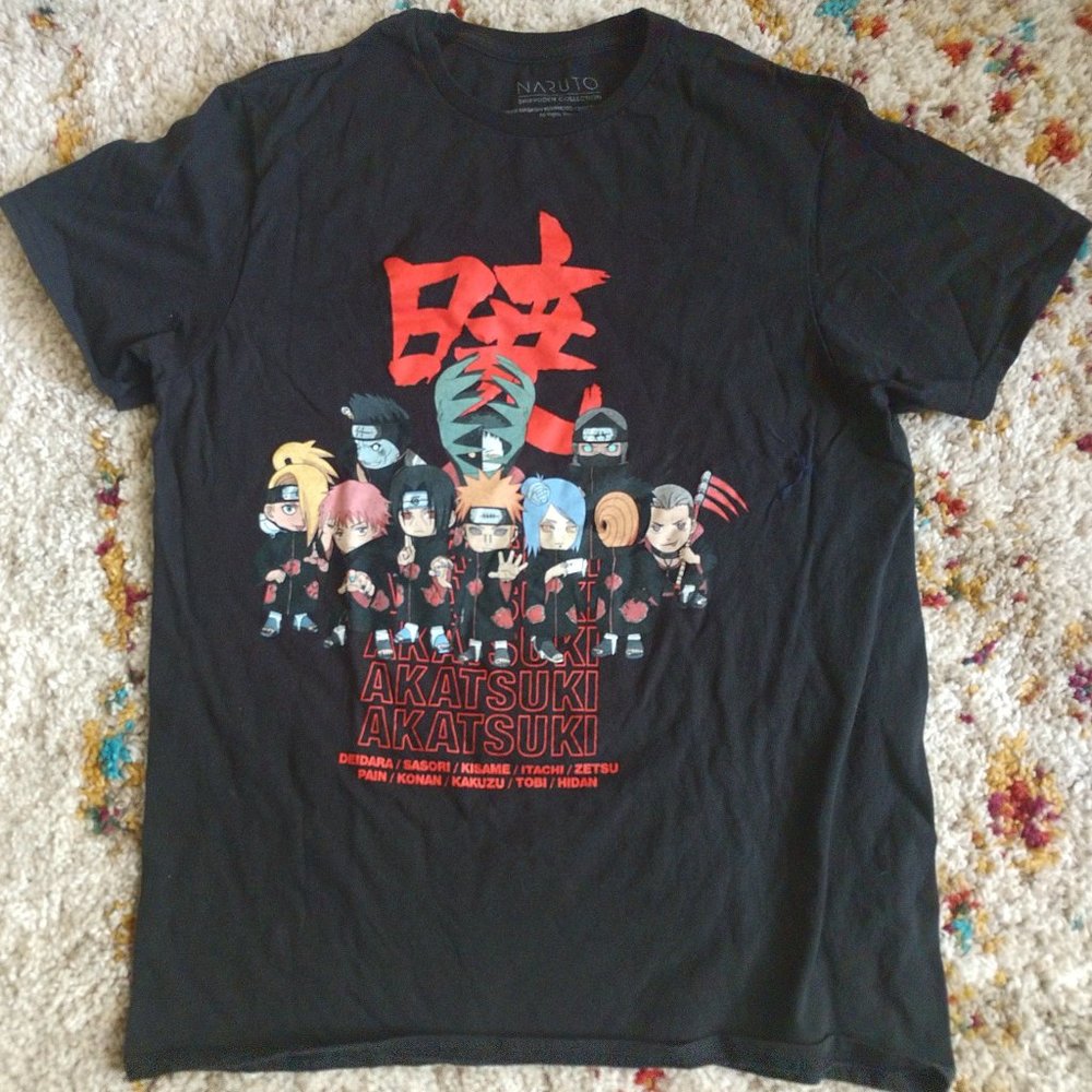 Naruto Akatsuki Black T-shirt